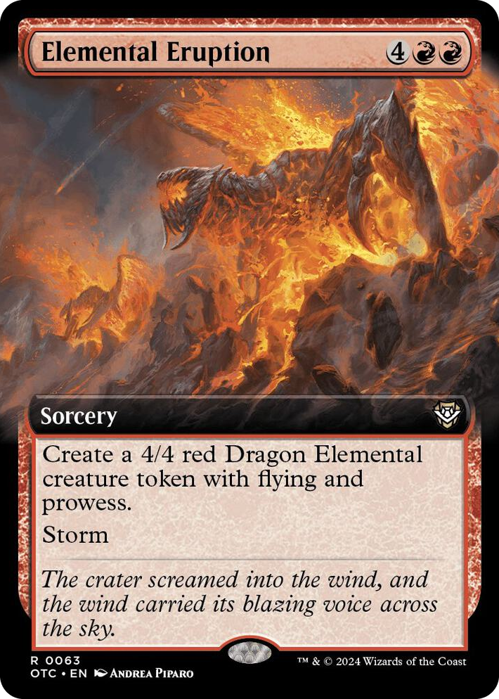 0063 Elemental Eruption (Extended Art) R Commander: Outlaws of Thunder Junction