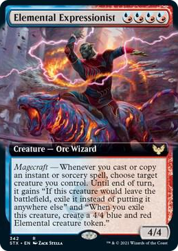 0342 Elemental Expressionist (Extended Art) R Strixhaven: School of Mages