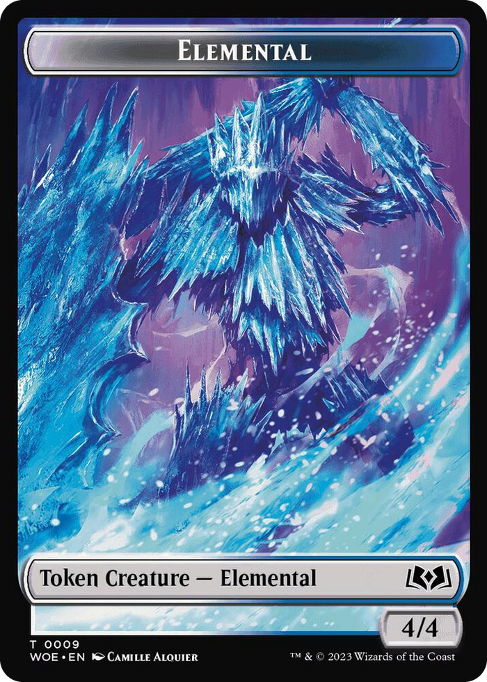 Elemental // Food (0010) Double-Sided Token #9 T - Wilds of Eldraine Pokemon card