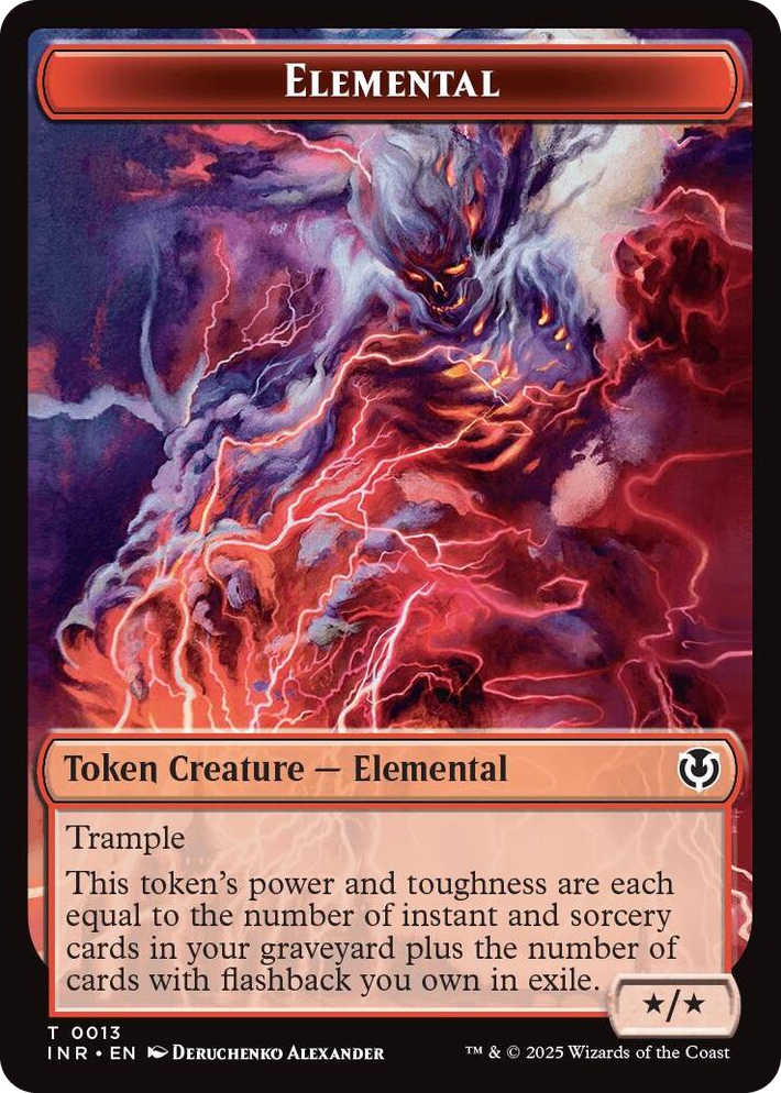 0013 Elemental // Human (0014) Double-Sided Token T Innistrad Remastered