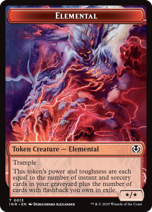 0013 Elemental // Human (0014) Double-Sided Token T Innistrad Remastered