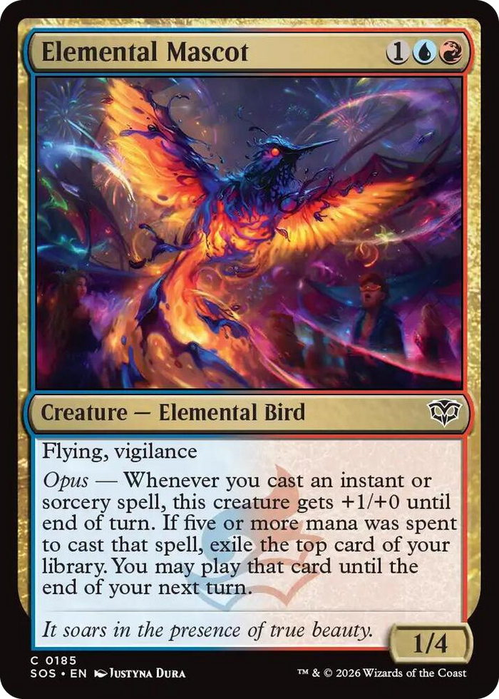 Elemental Mascot #185 C - Secrets of Strixhaven Pokemon card