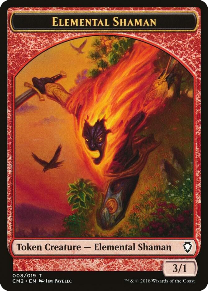 0008 Elemental Shaman Token T Commander Anthology Volume II