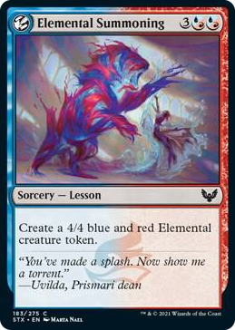 0183 Elemental Summoning C Strixhaven: School of Mages