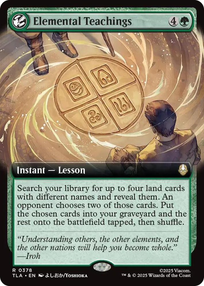 0378 Elemental Teachings (Extended Art) R The Last Airbender