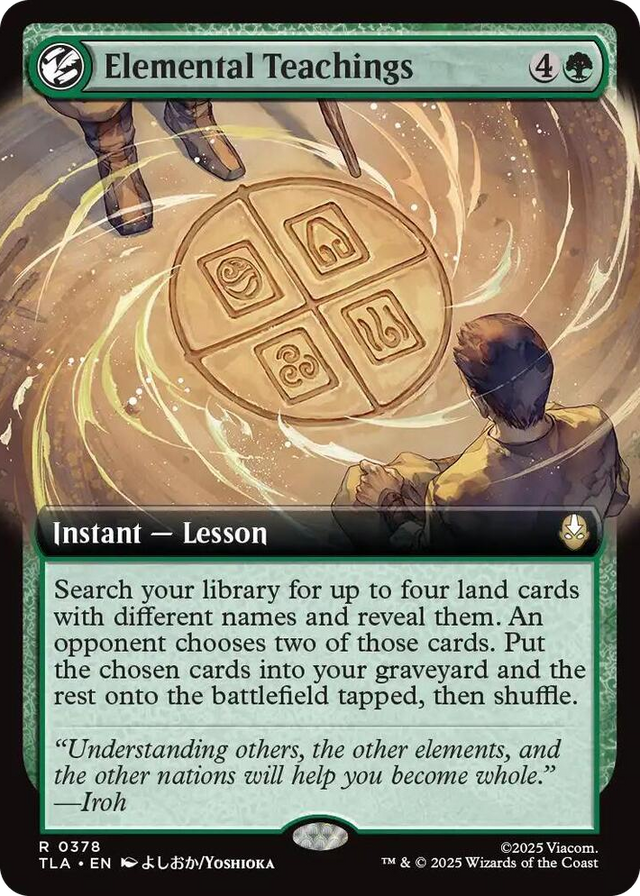 0378 Elemental Teachings (Extended Art) R The Last Airbender