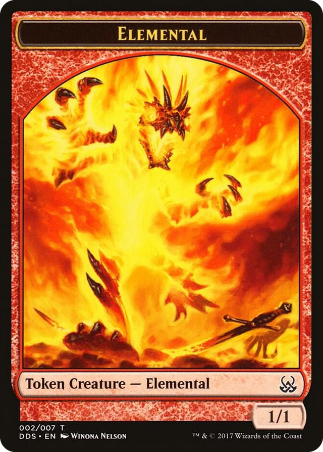 0002 Elemental Token T Duel Decks: Mind vs. Might