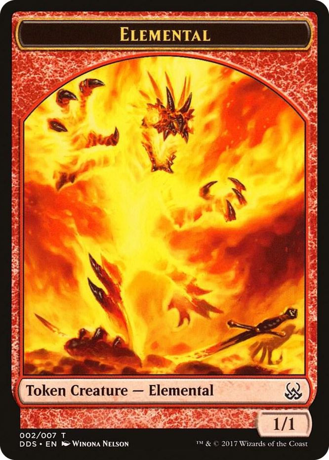 Elemental Token #2 T - Duel Decks: Mind vs. Might Pokemon card