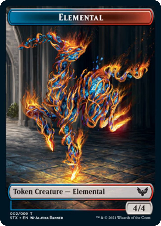 0002 Elemental Token T Strixhaven: School of Mages