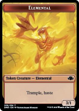 0006 Elemental Token T Dominaria Remastered