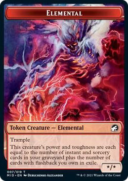 0007 Elemental Token T Innistrad: Midnight Hunt