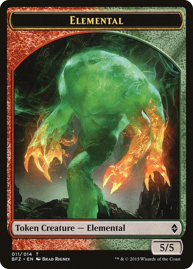 Elemental Token (011) #11 T - Battle for Zendikar Pokemon card
