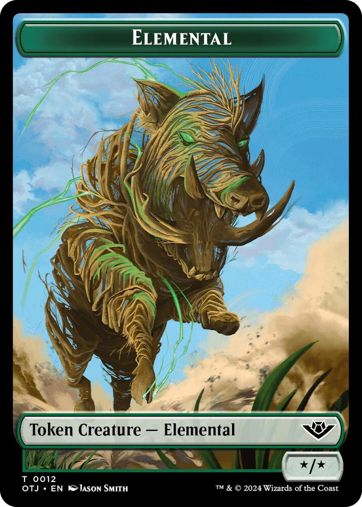 0012 Elemental Token T Outlaws of Thunder Junction