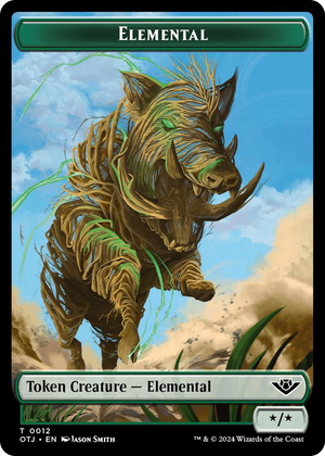 0012 Elemental Token T Outlaws of Thunder Junction