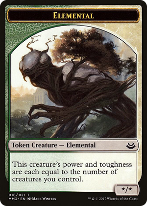 0016 Elemental Token T Modern Masters 2017