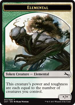 0017 Elemental Token (017) T Unstable