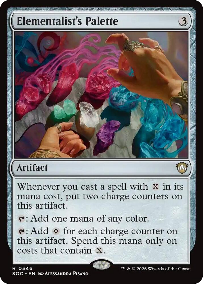 Elementalist's Palette #346 R - Commander: Secrets of Strixhaven Pokemon card