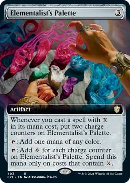 0403 Elementalist's Palette (Extended Art) R Commander 2021