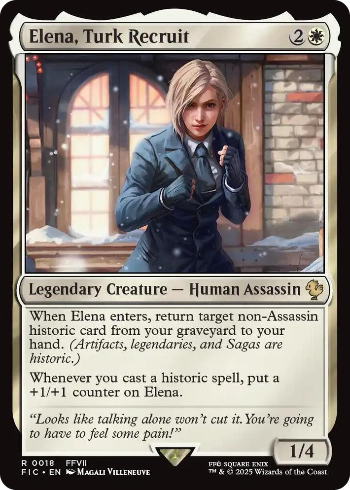 0018 Elena, Turk Recruit R Commander: FINAL FANTASY