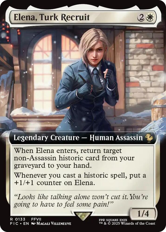 Elena, Turk Recruit (Extended Art) #133 R - Commander: FINAL FANTASY Pokemon card