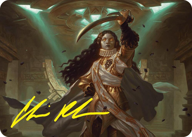 0015 Elenda, Saint of Dusk Art Card (15/54) (Gold-Stamped Signature) S Art Series: Foundations