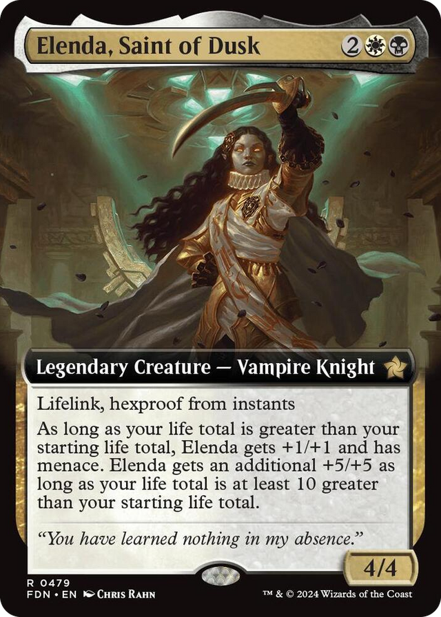 0479 Elenda, Saint of Dusk (Extended Art) R Foundations