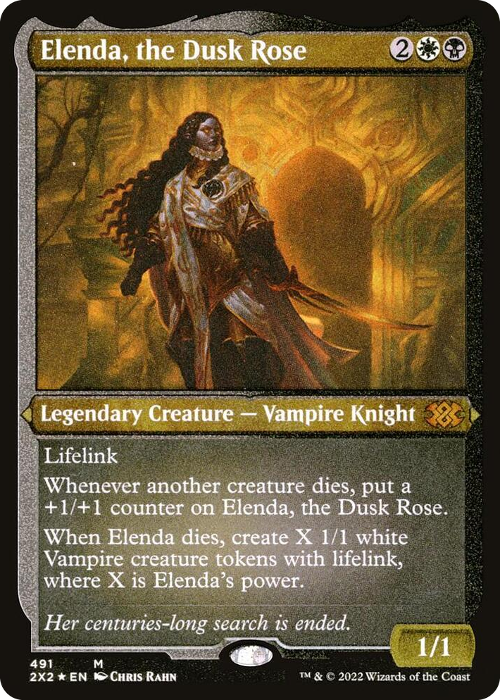 0491 Elenda, the Dusk Rose (Foil Etched) M Double Masters 2022
