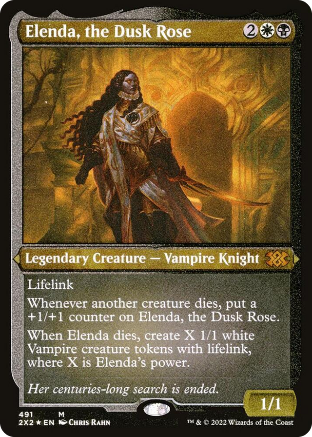 0491 Elenda, the Dusk Rose (Foil Etched) M Double Masters 2022