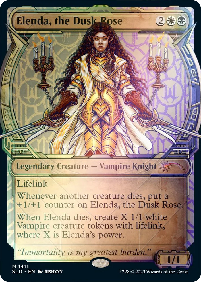 1411 Elenda, the Dusk Rose (Rainbow Foil) M Secret Lair Drop Series