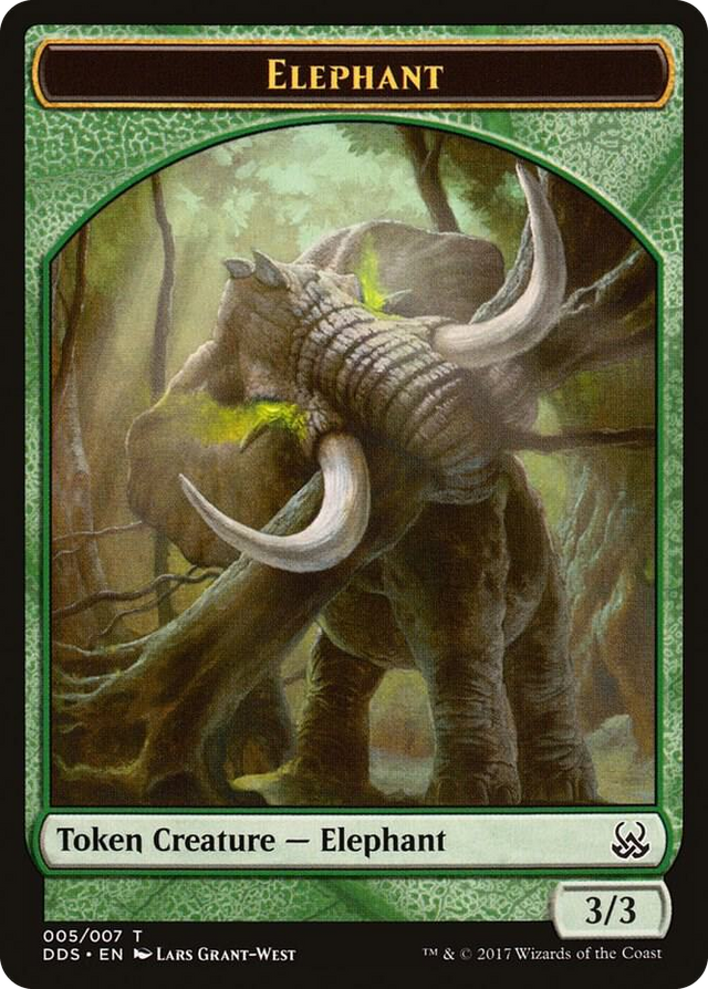 0005 Elephant Token T Duel Decks: Mind vs. Might