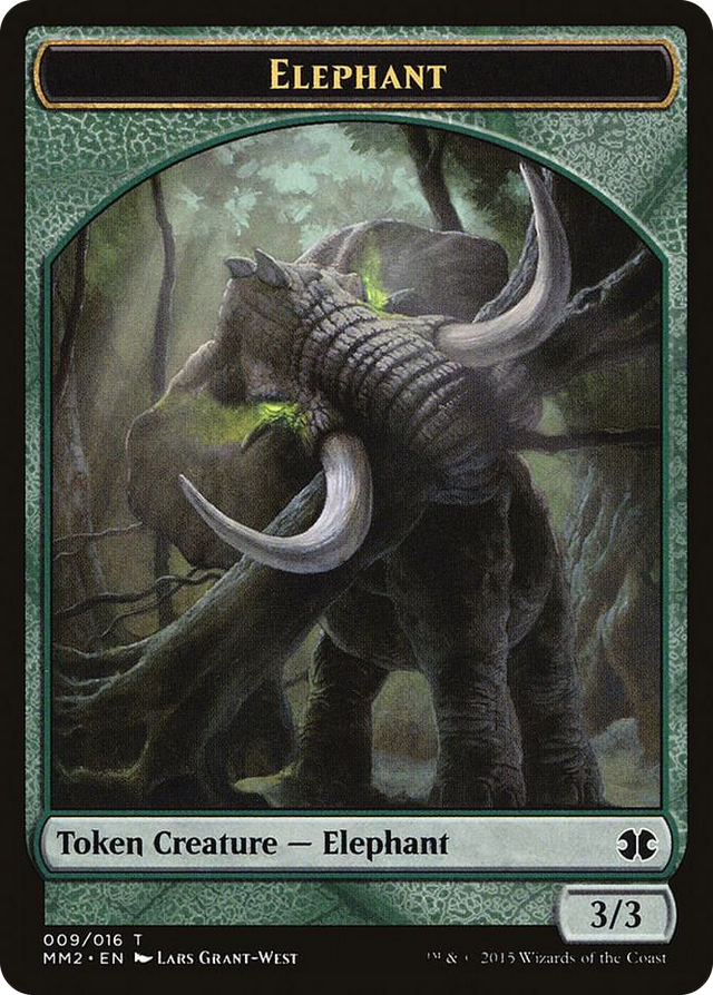 0009 Elephant Token T Modern Masters 2015