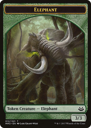 0012 Elephant Token T Modern Masters 2017