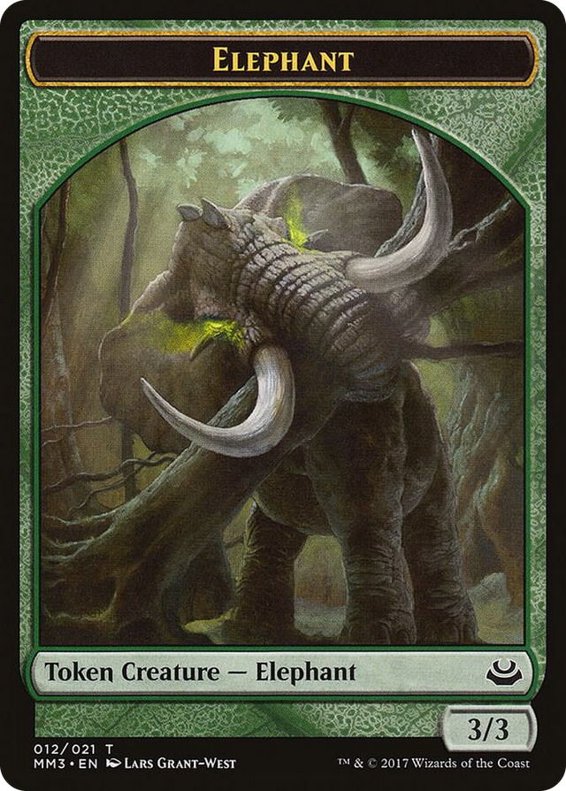 0012 Elephant Token T Modern Masters 2017