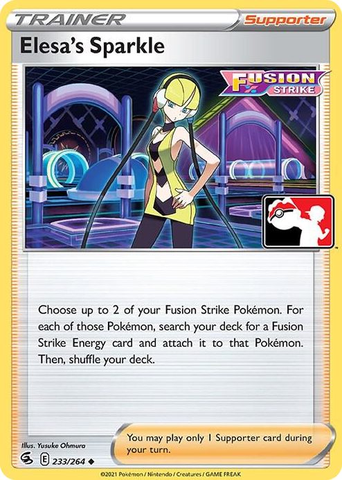 0233 Elesa's Sparkle Uncommon Prize Pack Series Cards