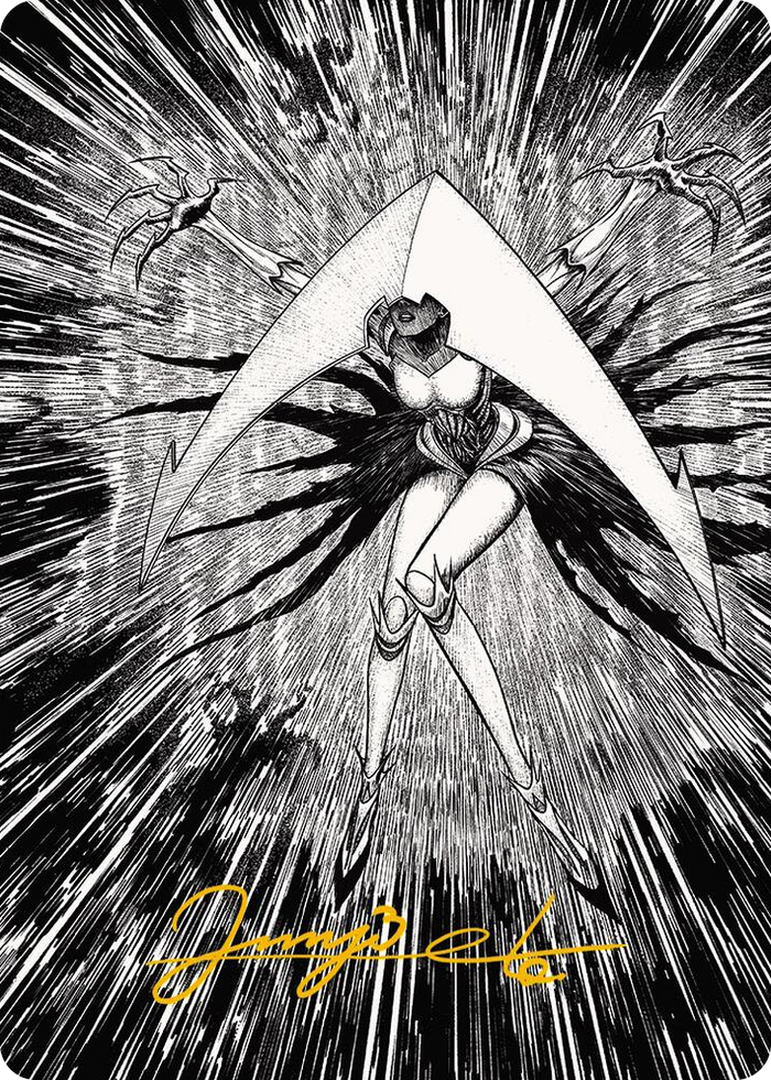 Elesh Norn, Mother of Machines Art Card (64/81) (Gold-Stamped Signature) #64 S - Art Series: Phyrexia: All Will Be One Pokemon card