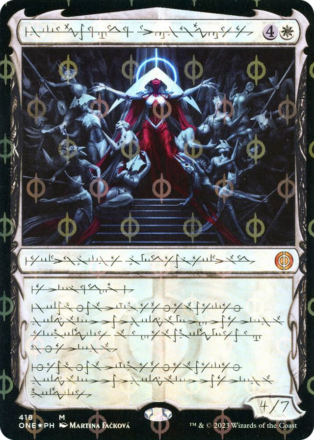 0418 Elesh Norn, Mother of Machines (Phyrexian) (Step-and-Compleat Foil) M Phyrexia: All Will Be One