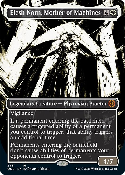 Elesh Norn, Mother of Machines (Showcase) #298 M - Phyrexia: All Will Be One Pokemon card