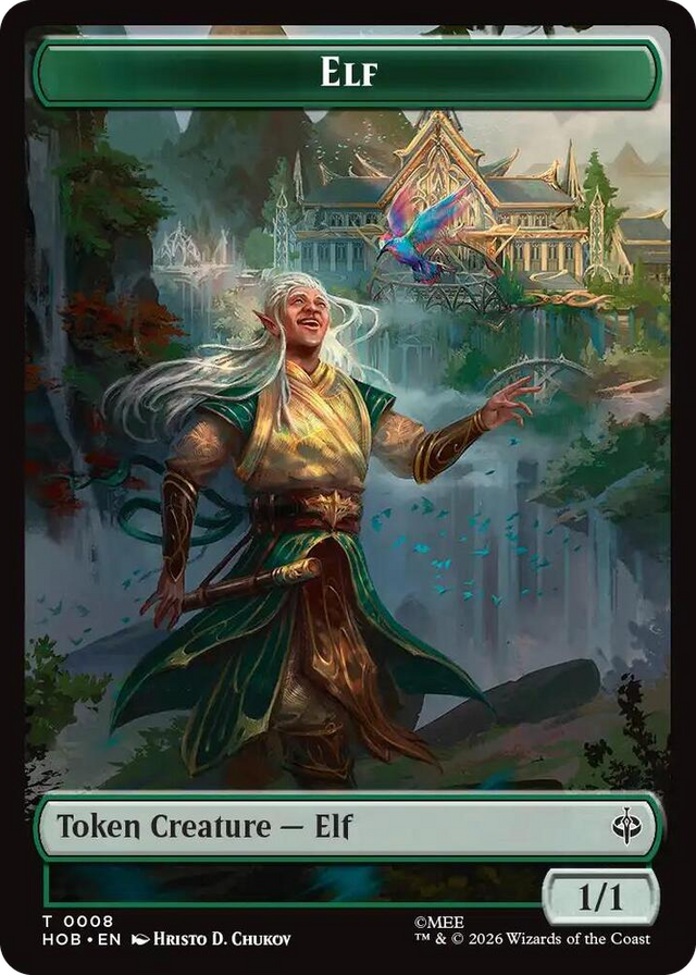 0008 Elf // Dwarf Double-Sided Token T The Hobbit