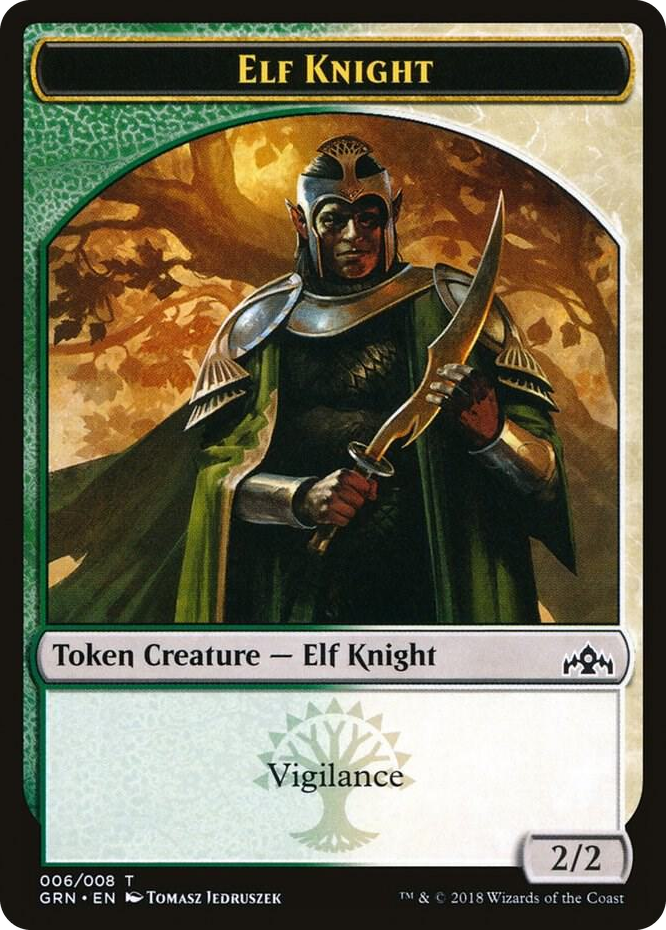 0006 Elf Knight Token T Guilds of Ravnica