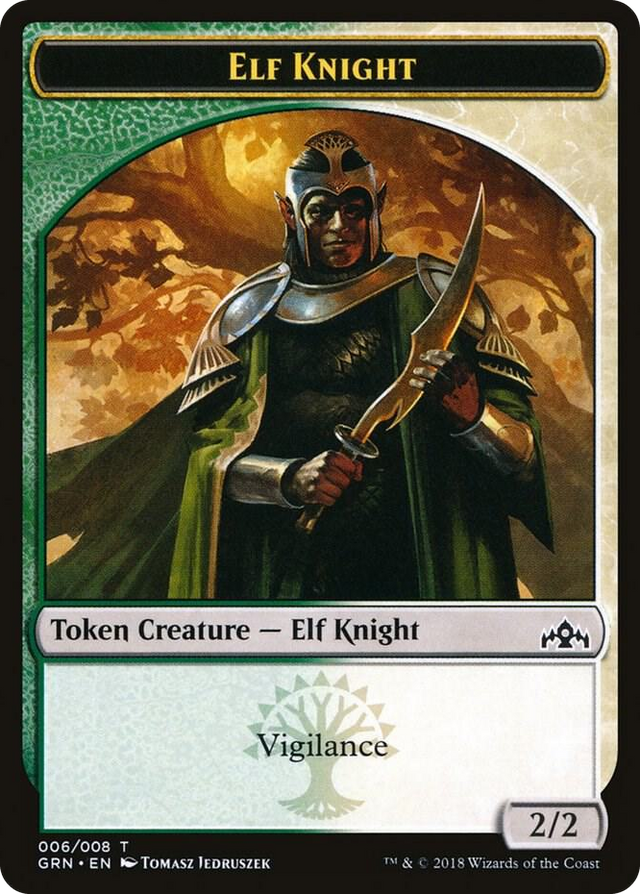 0006 Elf Knight Token T Guilds of Ravnica