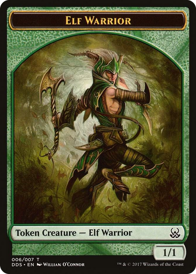 0006 Elf Warrior Token T Duel Decks: Mind vs. Might