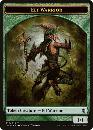 0012 Elf Warrior Token (012) T Commander Anthology
