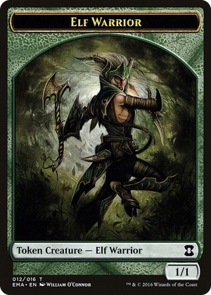 0012 Elf Warrior Token T Eternal Masters