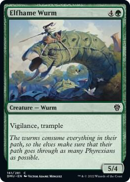 0161 Elfhame Wurm C Dominaria United