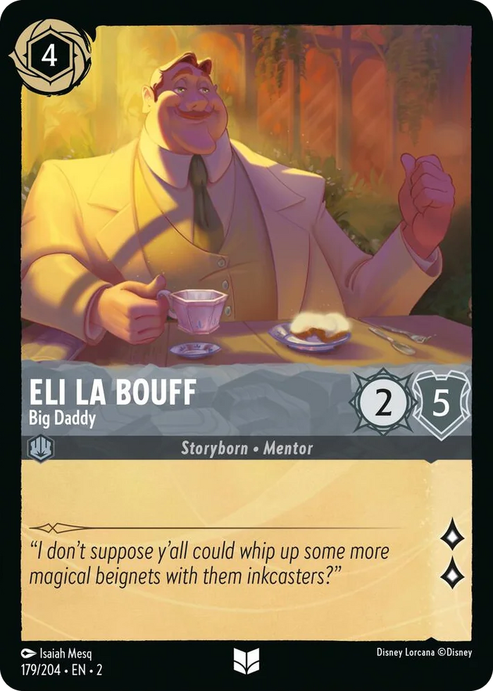 Eli La Bouff - Big Daddy #179 Uncommon - Rise of the Floodborn Pokemon card