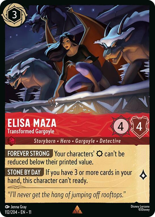 0112 Elisa Maza - Transformed Gargoyle Rare Winterspell