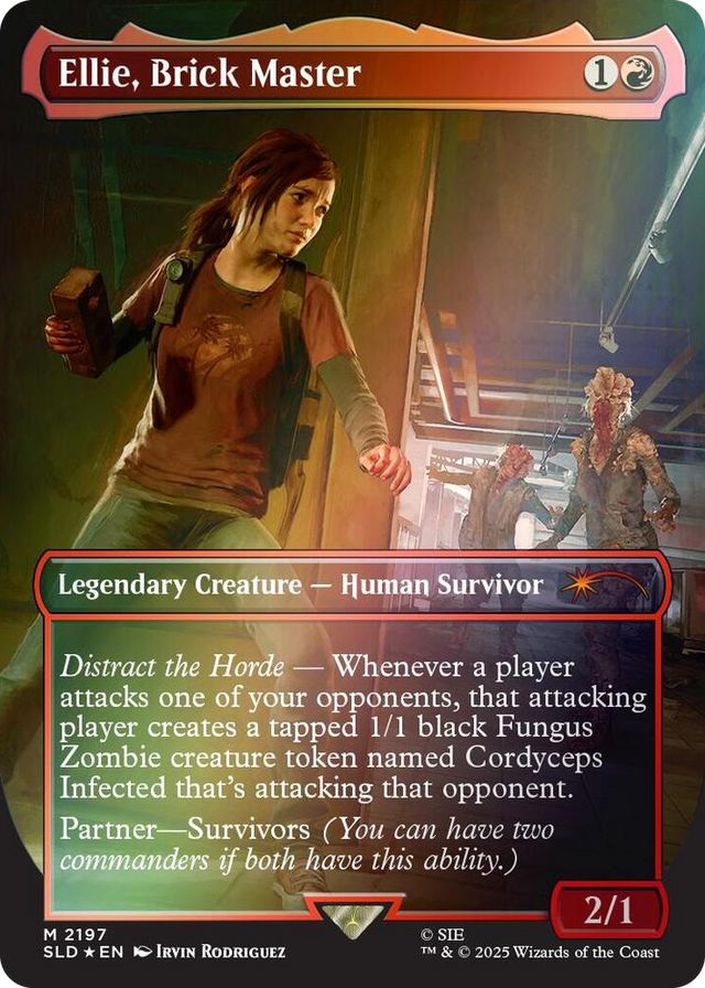 2197 Ellie, Brick Master (Rainbow Foil) M Secret Lair Drop Series