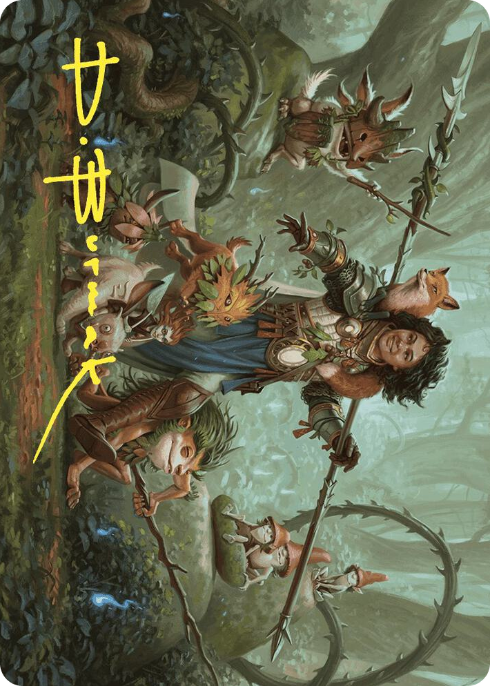 0049 Ellivere of the Wild Court Art Card (Gold-Stamped Signature) S Art Series: Wilds of Eldraine
