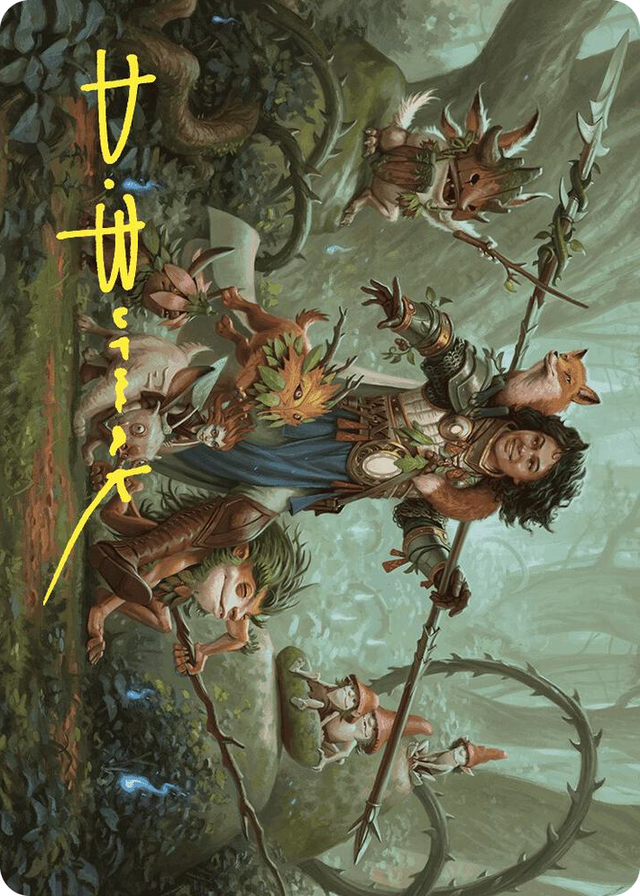 0049 Ellivere of the Wild Court Art Card (Gold-Stamped Signature) S Art Series: Wilds of Eldraine