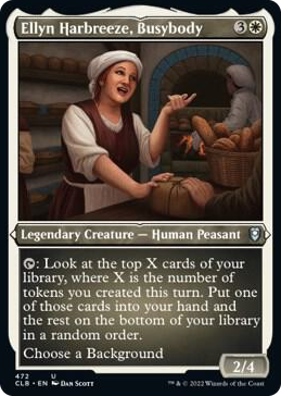 0472 Ellyn Harbreeze, Busybody (Foil Etched) U Commander Legends: Battle for Baldur's Gate